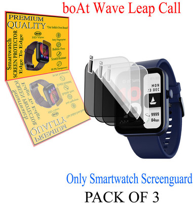 HIDEOUS Screen Guard for boAt Wave Leap Call(Pack of 3)