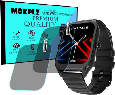 MOKPLZ Screen Guard for HAMMER STROKE SMARTWATCH(Pack of 2)