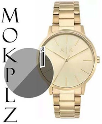 MOKPLZ Screen Guard for ARMANI EXCHANGE CAYDE AX2707 ANALOG GOLD(Pack of 1)
