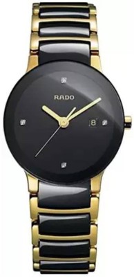 KONG FU MA Screen Guard for Rado Analogue Centrix Ceramic Gold Strap Black Dial Men's Watch AX(Pack of 3)