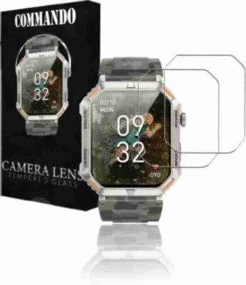 ICROMECK Screen Guard for FIRE BOLTT Commando Smartwatch(Pack of 2)