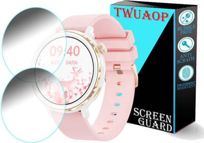 TWUAOP Screen Guard for PEBBLE DIVA SMARTWATCH(Pack of 2)