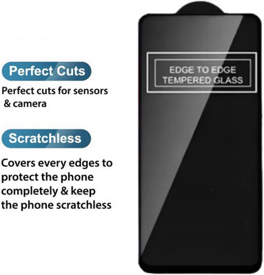 A3sprime Edge To Edge Tempered Glass for OPPO F21s Pro 5G, with Full Coverage Back Camera Lens Ring Guard Protector, (Color - Silver)(Pack of 2)