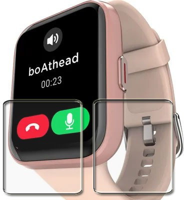 tombik Impossible Screen Guard for X6-boAt Watch Xtend Talk Smartwatch(Pack of 2)