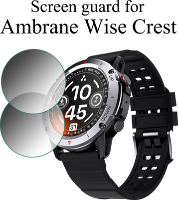 ejzatex Edge To Edge Screen Guard for AMBRANE WISE CREST SMARTWATCH(Pack of 2)