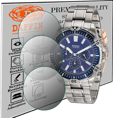 daffin Screen Guard for FOSSIL FS5623 GARRETT ANALOG WATCH FOR MEN(Pack of 3)