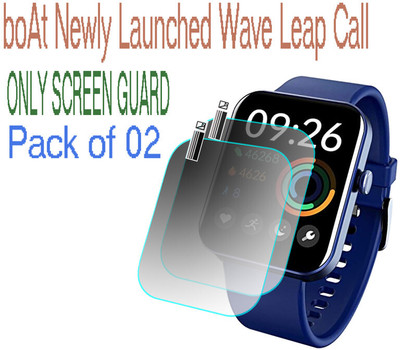 HIDEOUS Screen Guard for boAt Wave Leap Call(Pack of 2)
