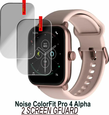 ICROMECK Tempered Glass Guard for Noise ColorFit Pro 4 Alpha smartwatch(Pack of 2)