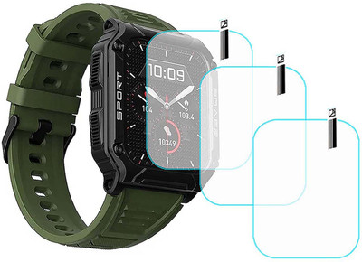 MOKPLZ Screen Guard for BOAT WAVE ARMOUR 2 SMARTWATCH(Pack of 3)
