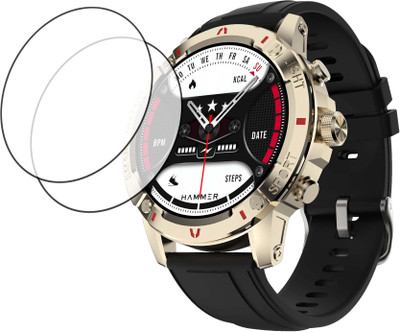 TWUAOP Screen Guard for HAMMER LUXOR SMARTWATCH(Pack of 2)