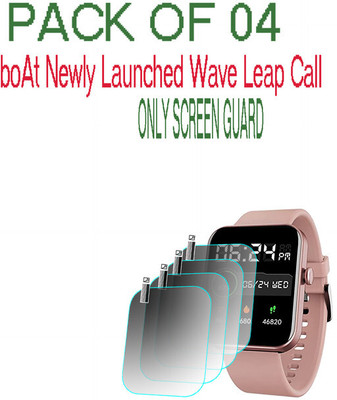 HIDEOUS Screen Guard for boAt Wave Leap Call(Pack of 4)