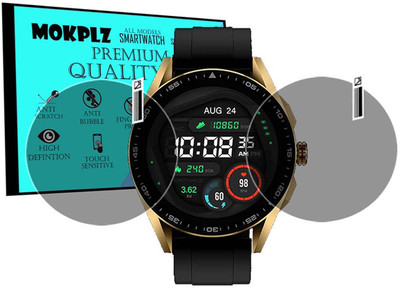 MOKPLZ Screen Guard for FIRE BOLTT INVINCIBLE PLUS SMARTWATCH(Pack of 2)
