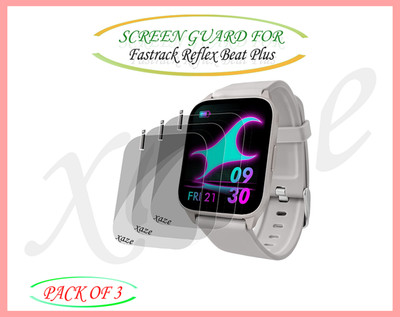 XAZE Screen Guard for Fastrack Reflex Beat Plus Smartwatch(Pack of 3)
