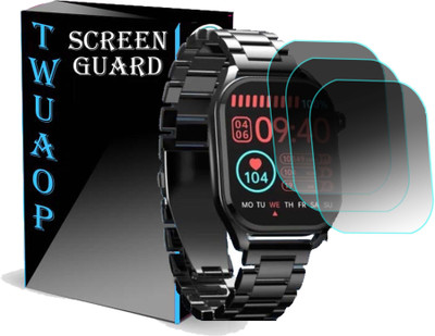 TWUAOP Screen Guard for PEBBLE COSMOS VOGUE SMARTWATCH(Pack of 3)