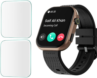 CUBES Screen Guard for Boult Crown X 2.0 Inch smart watch | Disappear Bubbles in 24 Hours | Soft and Flexible | Touch Sensitive | Unbreakable | High Grade Ultra Thin TPU Film ( Not a Glass tempered)(Pack of 2)