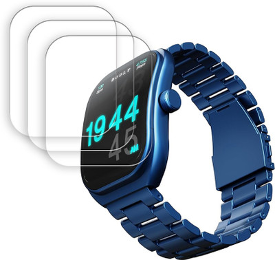 SOMTONE Screen Guard for Boult Trail 2.01 inch Smartwatch Screen Protector | Anti-Scratch | Edge to Edge Full Coverage | 9H Hardness | Screen Guard(Pack of 3)