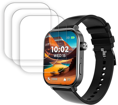 ARBAN Screen Guard for beatXP Unbound Pro 1.96 inch Smartwatch Screen Protector | Anti-Scratch | Edge to Edge Full Coverage | 9H Hardness | Screen Guard(Pack of 3)