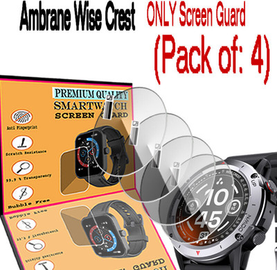 daffin Screen Guard for Ambrane Wise Crest(Pack of 4)