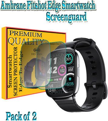 daffin Edge To Edge Screen Guard for Ambrane Fitshot Edge(Pack of 2)