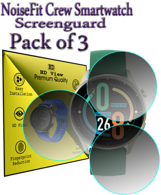 daffin Edge To Edge Screen Guard for NoiseFit Crew(Pack of 3)