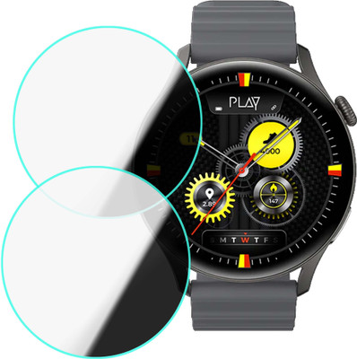 MOKPLZ Screen Guard for PLAYFIT FLAUNT 2 SMARTWATCH(Pack of 2)