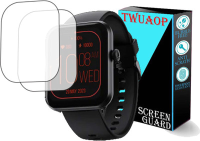 TWUAOP Screen Guard for BOAT STORM PLUS SMARTWATCH(Pack of 2)