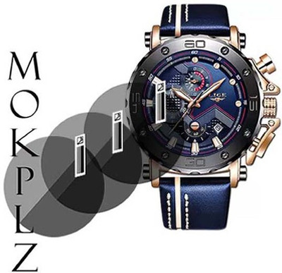 MOKPLZ Screen Guard for LIGE MEANS ANALOG QUARTZ WATCH(Pack of 3)