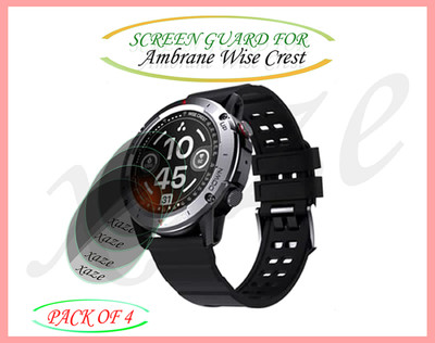 XAZE Screen Guard for Ambrane Wise Crest Smartwatch(Pack of 4)