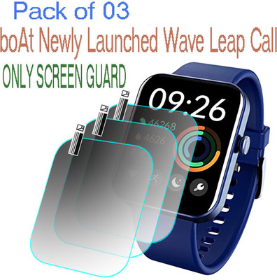 HIDEOUS Screen Guard for boAt Wave Leap Call(Pack of 3)