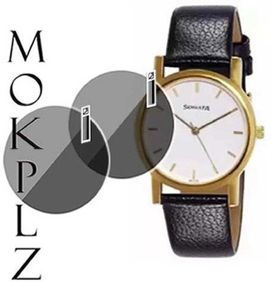 MOKPLZ Screen Guard for SONATA NN7987YL02WANALOG WATCH(Pack of 2)