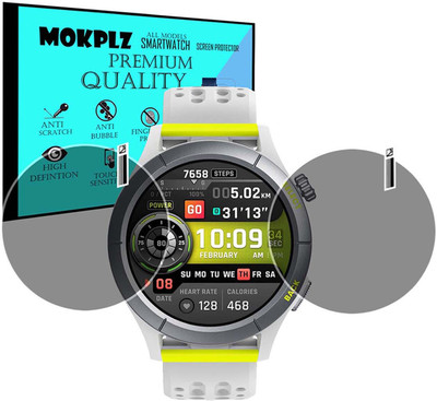 MOKPLZ Screen Guard for AMAZFIT CHEETAH SMARTWATCH(Pack of 2)