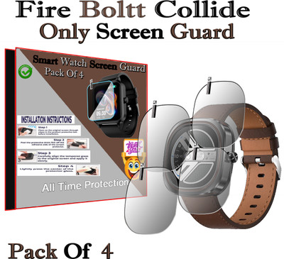 HIDEOUS Screen Guard for Fire Boltt Collide(Pack of 4)