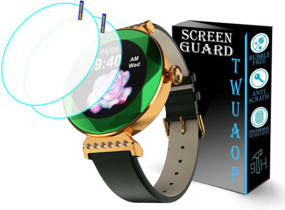 TWUAOP Screen Guard for FIRE BOLTT EMERALD SMARTWATCH(Pack of 2)