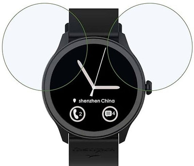 Aaruteck Screen Guard for FASTRACK REFLEX INVOKE 1.39 SMART WATCH SCREEN GUARD(Pack of 2)