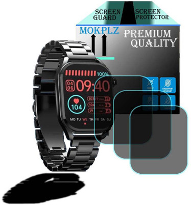 MOKPLZ Screen Guard for PEBBLE COSMOS VOGUE SMARTWATCH(Pack of 3)