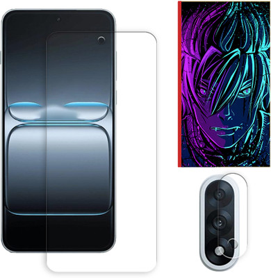 ARBAN Screen Guard for OnePlus Ace 5 Ultra 5G Tempered Glass Screen Protector | Anti-Scratch | Edge to Edge Full Coverage | 9H Hardness (1 FRONT SCREEN GUARD + 1 CAMERA LENS PROTECTOR + 1 FREE BACK EMBOSSED SKIN002)(Pack of 1)