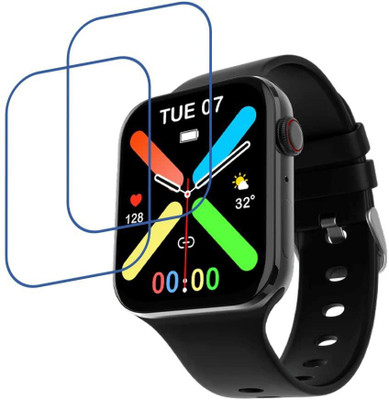 AHWAVEEDA Impossible Screen Guard for Thermoplastic Elastomers (Pack Of 02 Flexible Clear Smartwatch Screen Guard For Fire Boltt Visionary(Pack of 2)