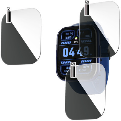 HIDEOUS Screen Guard for boAt Wave Neo Plus(Pack of 3)
