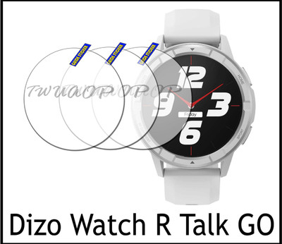 TWUAOP Screen Guard for DIZO WATCH R TALK GO(Pack of 3)