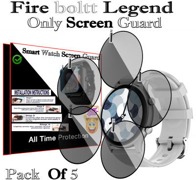 daffin Screen Guard for Fire Boltt Legend(Pack of 5)