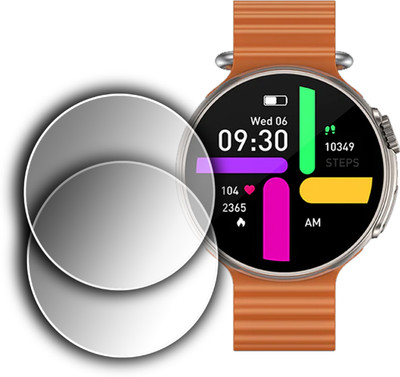ejzatex Screen Guard for FIRE BOLTT ASTEROID SMARTWATCH, SCREEN GUARD(Pack of 2)