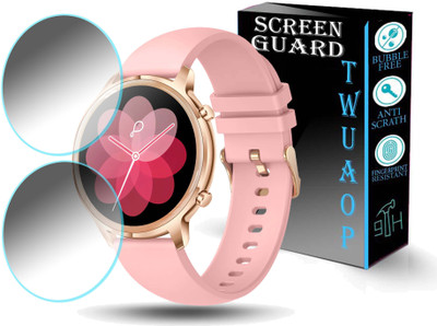 TWUAOP Screen Guard for PEBBLE CELIA SMARTWATCH(Pack of 2)