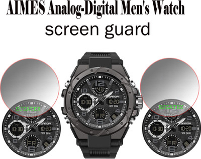 EJZATEX Screen Guard for AIMES Analog Digital Mens Watch(Pack of 2)