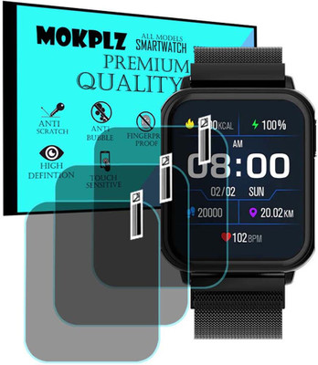 MOKPLZ Screen Guard for FIRE BOLTT KING SMARTWATCH(Pack of 3)