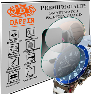 daffin Screen Guard for FOSSIL FS5623 GARRETT ANALOG WATCH FOR MEN(Pack of 2)