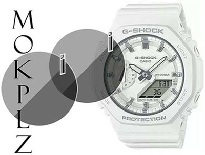 MOKPLZ Screen Guard for CASIO GMA-52100-7ADR ANALOG WHITE(Pack of 2)
