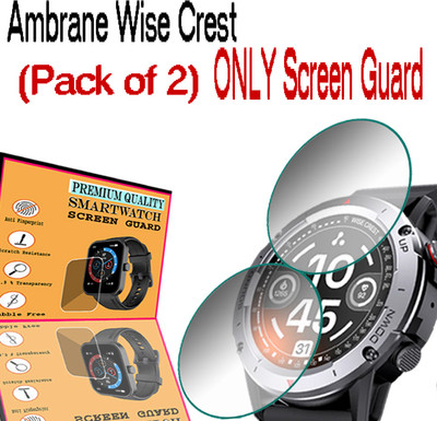 daffin Screen Guard for Ambrane Wise Crest(Pack of 2)