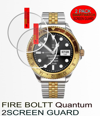 GLAMEECH Screen Guard for FIRE BOLTT Quantum SMARTWATCH(Pack of 2)