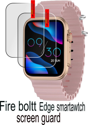 ICROMECK Screen Guard for FIRE BOLTT Edge SmartWATCH(Pack of 2)