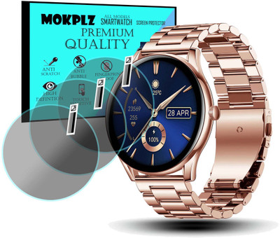 MOKPLZ Screen Guard for PEBBLE COSMOS BOLD PRO SMARTWATCH(Pack of 3)